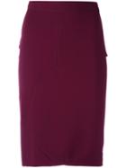 Givenchy - Fitted Pencil Skirt - Women - Polyamide/spandex/elastane/viscose - 36, Women's, Red, Polyamide/spandex/elastane/viscose