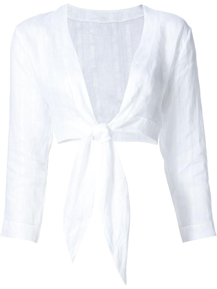 Lisa Marie Fernandez 'front Tie Cropped' Blouse