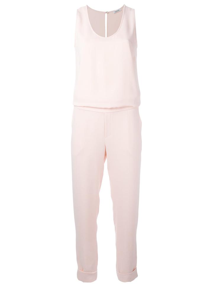 P.a.r.o.s.h. Elasticated Waistband Jumpsuit, Women's, Size: Large, Pink/purple, Polyester