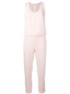 P.a.r.o.s.h. Elasticated Waistband Jumpsuit, Women's, Size: Large, Pink/purple, Polyester