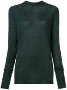 Dion Lee Loop Back Tie Jumper - Green