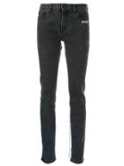 Off-white Thread Trim Jeans - Grey