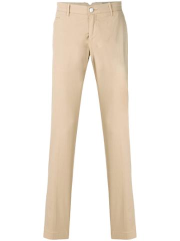 Jacob Cohen Academy High-waisted Trousers - Nude & Neutrals