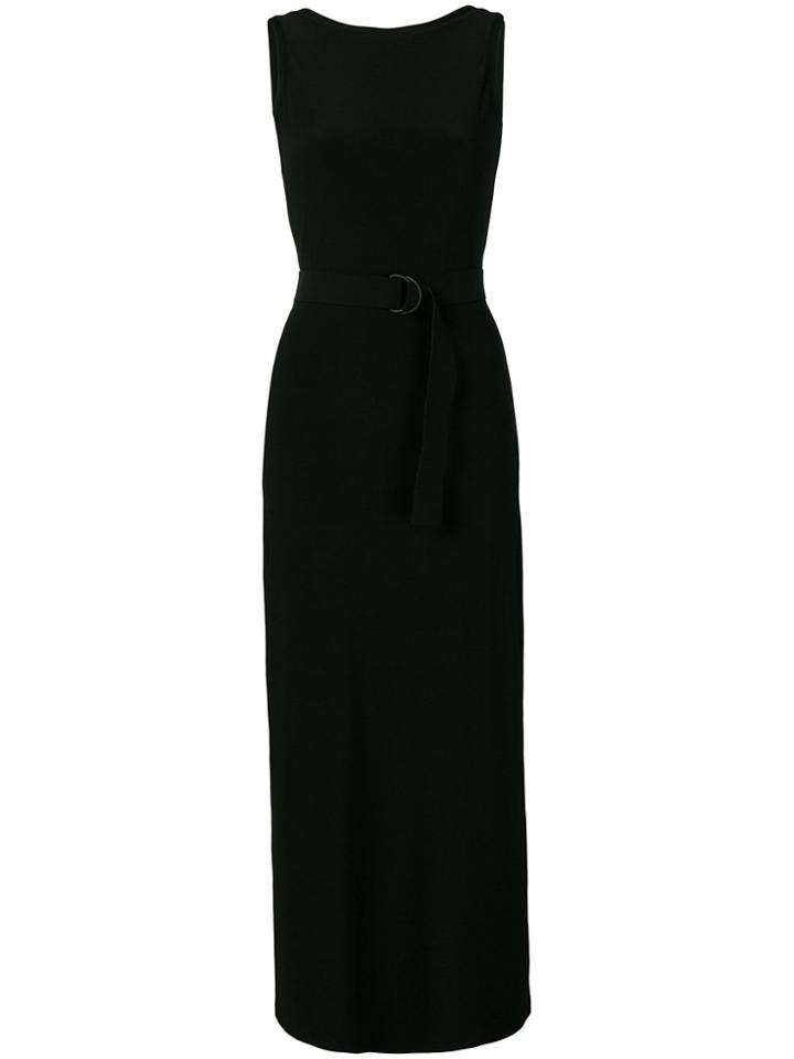 Norma Kamali Fitted Long Dress - Black