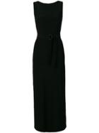 Norma Kamali Fitted Long Dress - Black