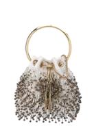 Jimmy Choo Bon Bon Bead-fringed Bag - White