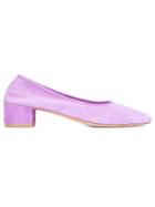 Maryam Nassir Zadeh Violet Roberta 40 Suede Pumps - Pink & Purple