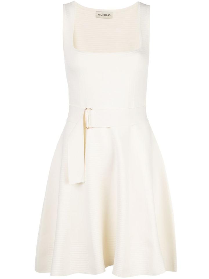 Nicholas Belted Dress - White