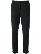 Kiltie Tailored Cropped Trousers - Black