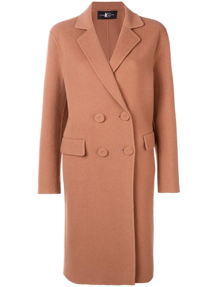 Luisa Cerano Double-breasted Coat - Neutrals