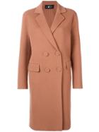 Luisa Cerano Double-breasted Coat - Neutrals