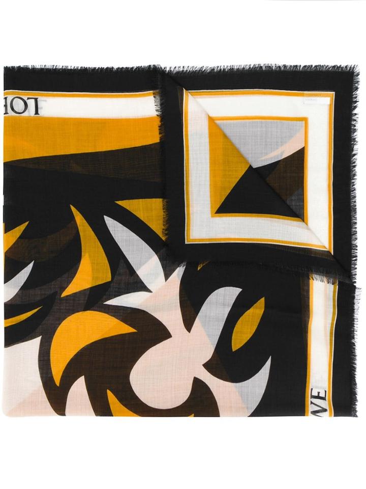 Loewe Printed Scarf - Yellow