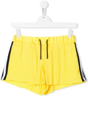 Dkny Kids Pleated Shorts - Yellow