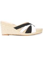 Stubbs & Wootton Striped Kelly Sandals - White