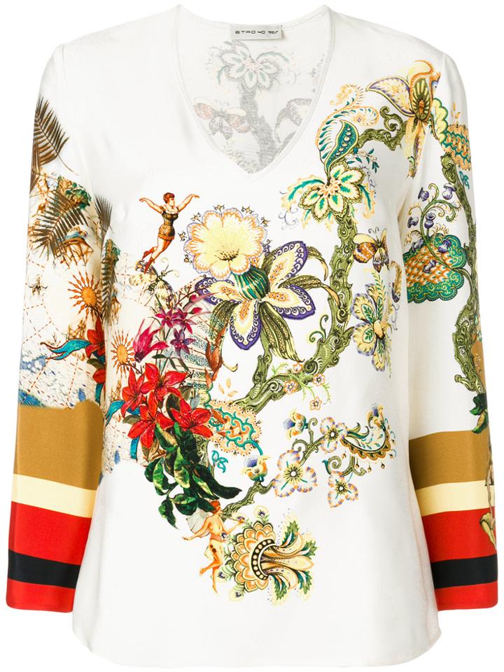 Etro Tree Of Life Top - Multicolour