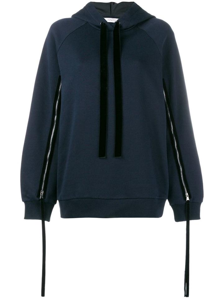 Dorothee Schumacher Zipped Sleeve Hoodie - Blue