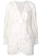 Zimmermann Floral-lace Dress - White