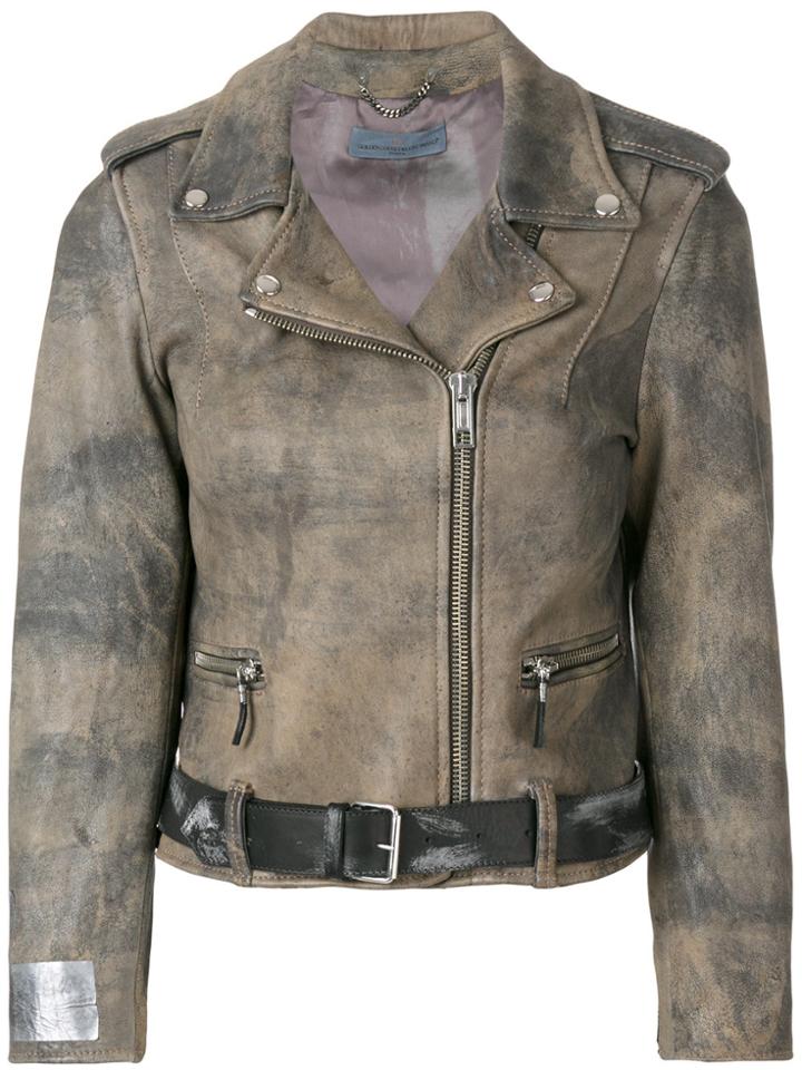 Golden Goose Deluxe Brand Biker Jacket - Nude & Neutrals