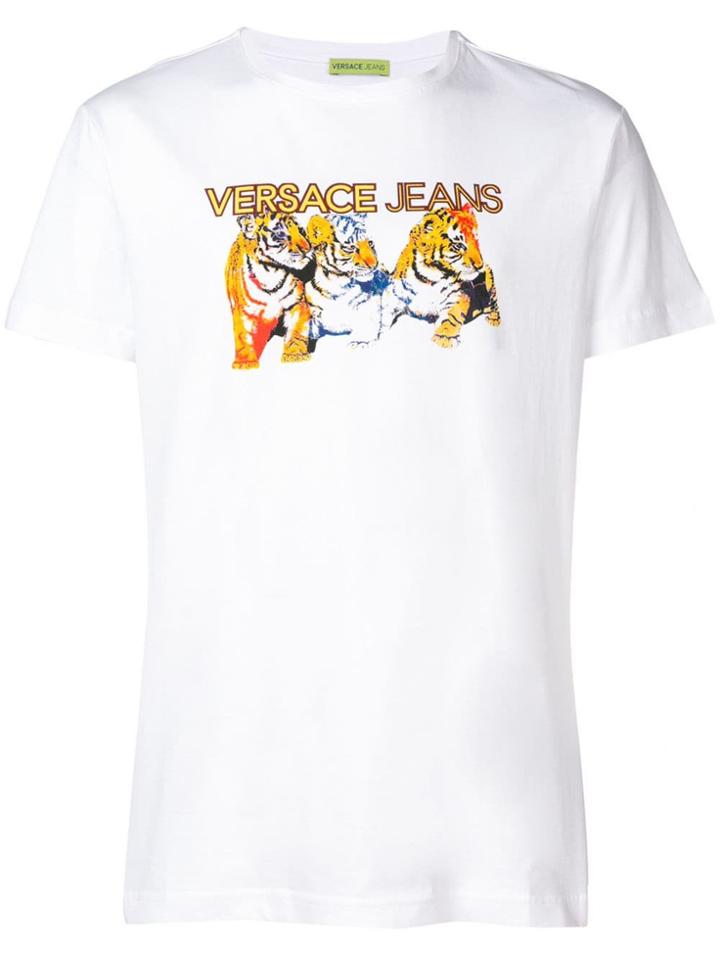 Versace Jeans Baby Tiger Print T-shirt - White
