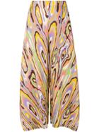 Pleats Please By Issey Miyake Wide Leg Cropped Trousers - Yellow