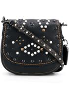Coach Mini Studded Shoulder Bag, Women's, Black