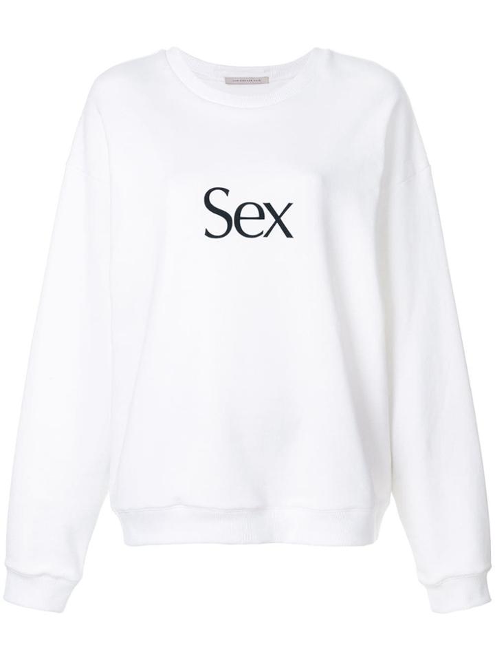 Christopher Kane 'sex' Sweatshirt - White