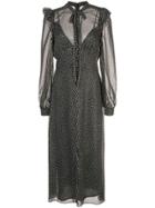 Jill Jill Stuart Polka Dot Midi Dress - Black