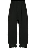 Yohji Yamamoto Double Layer Trousers - Black