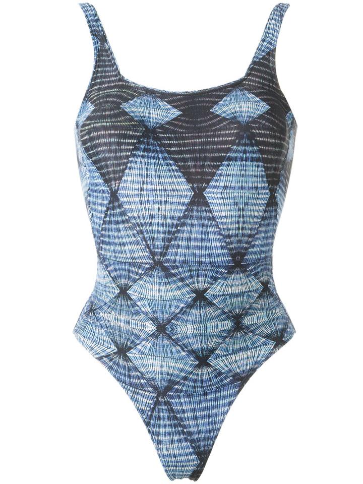 Lygia & Nanny - Printed Swimsuit - Women - Polyamide/spandex/elastane - 38, Blue, Polyamide/spandex/elastane