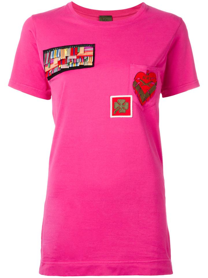 Mr & Mrs Italy Multipatch T-shirt - Pink & Purple