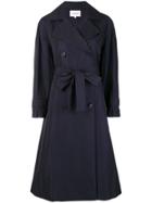 Enföld Oversized Belted Coat - Blue