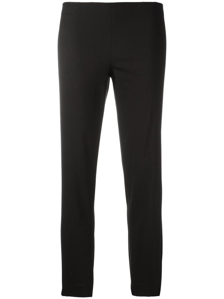 Brunello Cucinelli Slim-fit Cropped Trousers, Women's, Size: 44, Black, Cotton/spandex/elastane