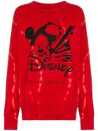 Faith Connexion Mickey Long-sleeved Cotton Red Sweatshirt