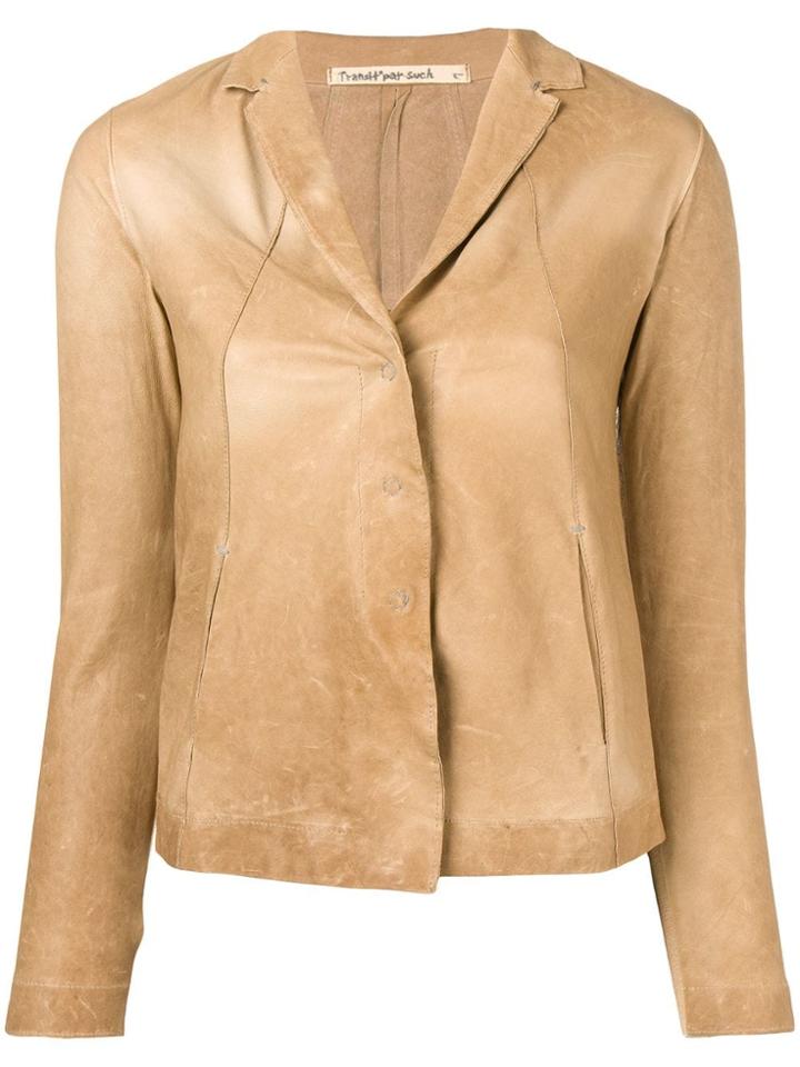 Transit Contrast Sleeve Jacket - Neutrals
