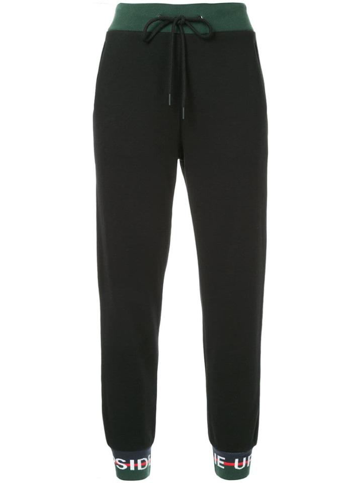 The Upside Logo Banded Joggers - Black