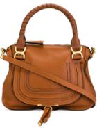 Chloé - Medium 'marcie' Tote - Women - Calf Leather - One Size, Brown, Calf Leather