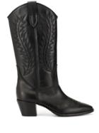 Dondup Embroidered Boots - Black