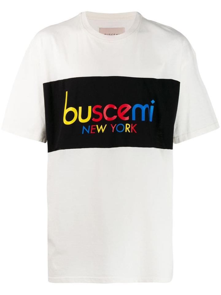 Buscemi Logo Printed T-shirt - White