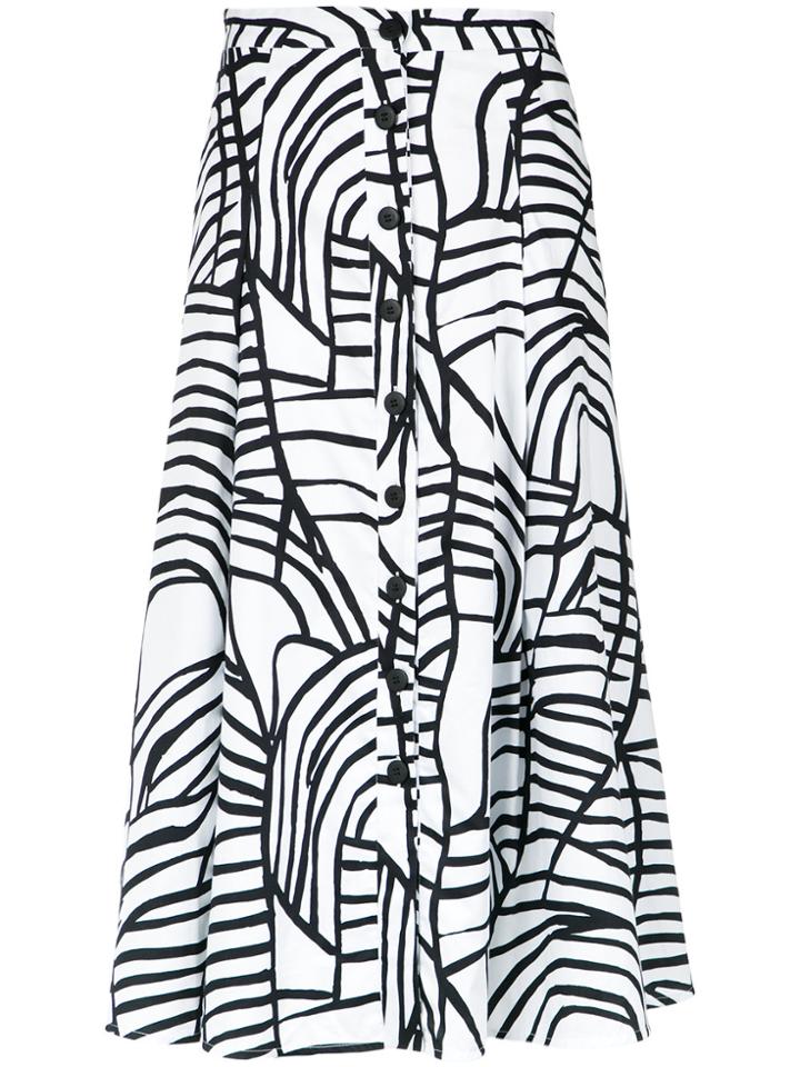 Andrea Marques Printed Midi Skirt - Unavailable