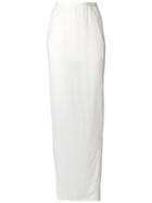 Rick Owens Sheer Fitted Skirt - White