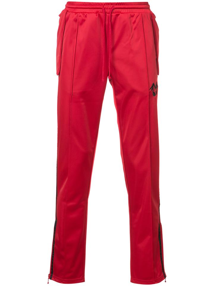 Midnight Studios Music Not Poly Tribot Track Pant - Red