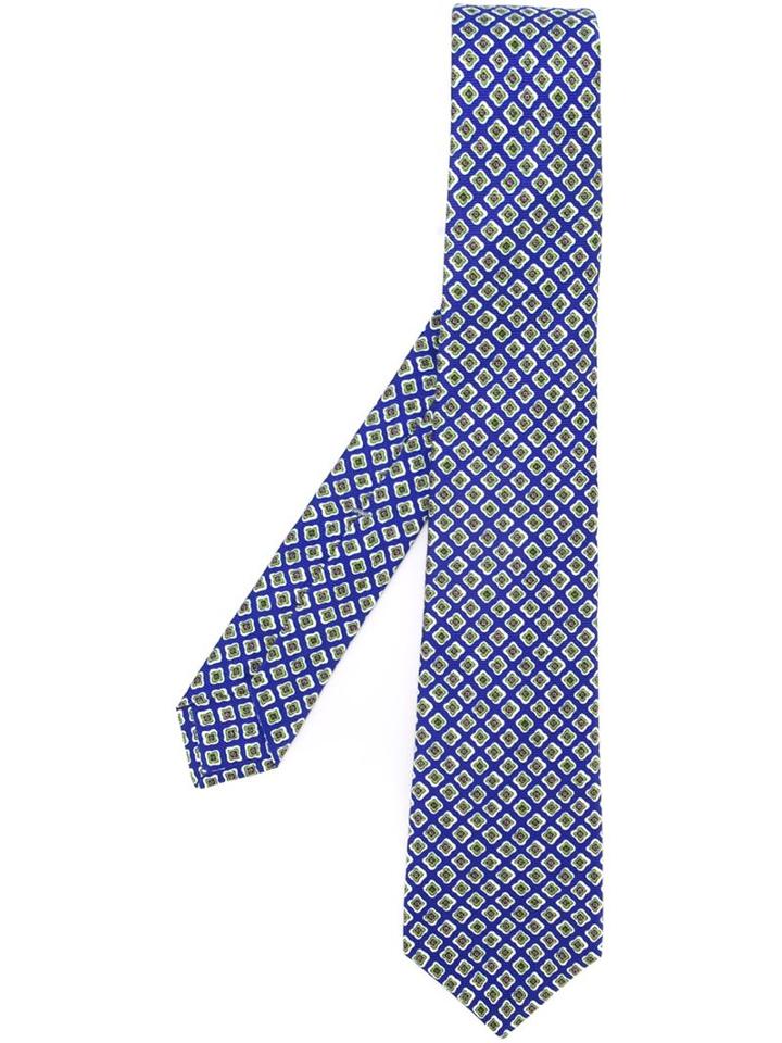 Kiton Square Print Tie