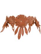 P.a.r.o.s.h. Floral Appliqué Belt - Brown