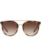 Michael Kors Round Aviator Sunglasses - Brown