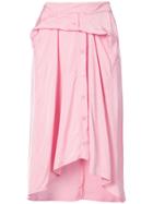 Sies Marjan Fold Detail Draped Skirt - Pink & Purple