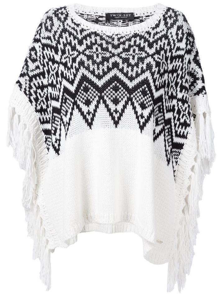 Twin-set Navajo Print Poncho