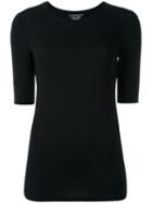 Majestic Filatures Round Neck T-shirt, Women's, Size: 3, Black, Spandex/elastane/viscose