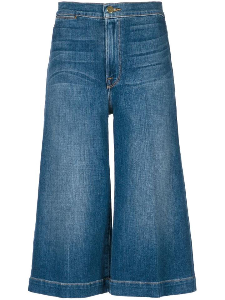 Frame Denim Denim Culottes, Women's, Size: 27, Cotton/polyester/spandex/elastane