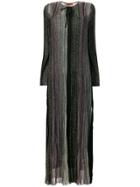 Missoni Metallic Ribbed Long Dress - Multicolour