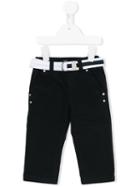 Lapin House - Belted Trousers - Kids - Cotton/spandex/elastane/tactel - 24 Mth, Blue